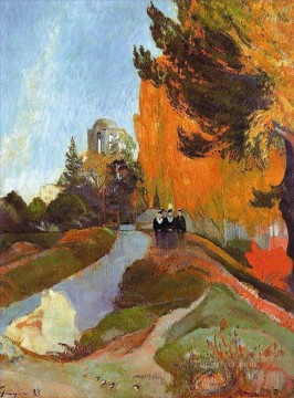  Post Canvas - The Alyscamps Post Impressionism Primitivism Paul Gauguin